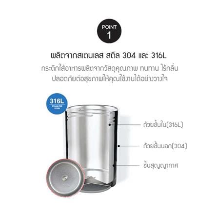 กระติกสุญญากาศ LOCKNLOCK METRO 300 มล. สีชมพู_4