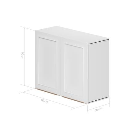 ตู้แขวนคู่ KING PLATINUM 65 - VENICE 90x70 ซม. สีขาว_6