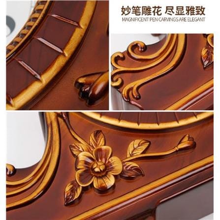 นาฬิกาตั้งโต๊ะ INTERY CT027C009_12 14.9X9.8 นิ้ว สีน้ำตาลอ่อน_2