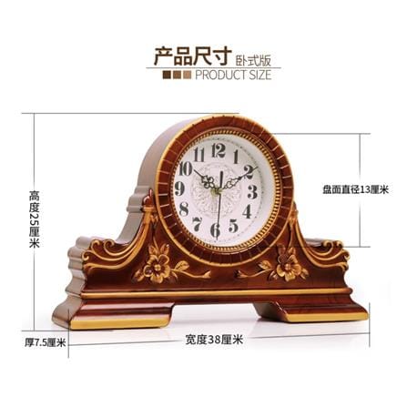 นาฬิกาตั้งโต๊ะ INTERY CT027C009_12 14.9X9.8 นิ้ว สีน้ำตาลอ่อน_4
