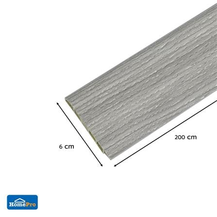 บัวพื้น PVC TARA 6x200x1.2 ซม. สีเทา_3
