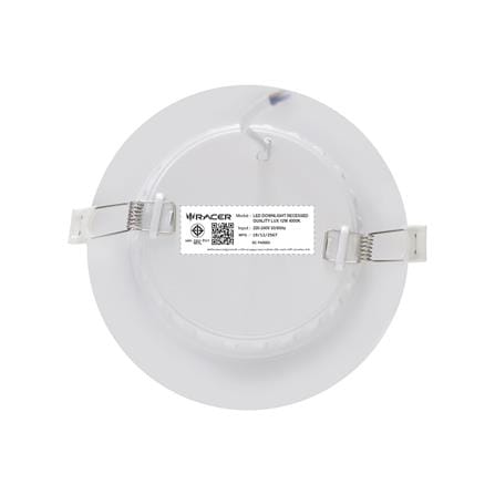 ดาวน์ไลท์ LED RACER QUALITY LUX RECESSED 4 นิ้ว 12 วัตต์ COOL WHITE สีขาว (1 แถม 1)_3