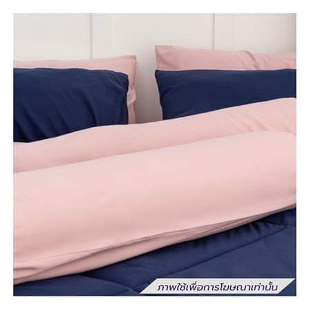 ชุดผ้าปูที่นอน 6 ฟุต (ชุด 6 ชิ้น) SANTA BEDDING สี PINK/NAVY BLUE_3