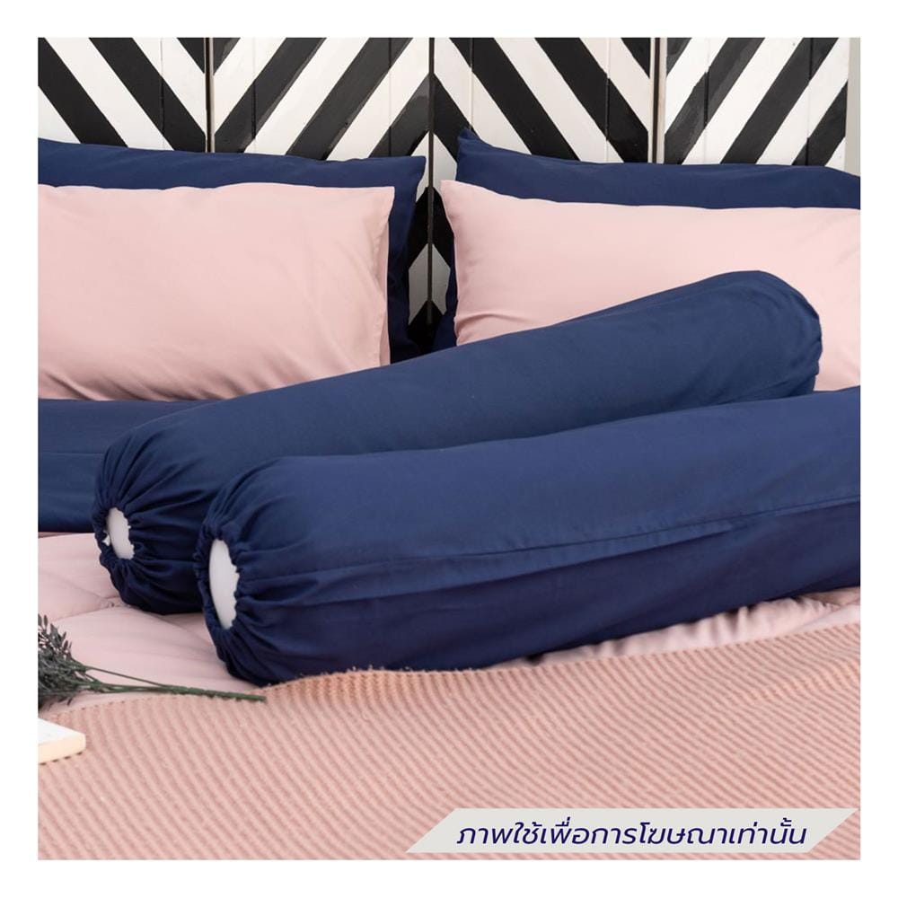 ชุดผ้าปูที่นอน 6 ฟุต (ชุด 6 ชิ้น) SANTA BEDDING สี NAVY BLUE/PINK