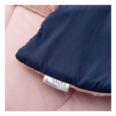 ชุดผ้าปูที่นอน 6 ฟุต (ชุด 6 ชิ้น) SANTA BEDDING สี NAVY BLUE/PINK_7