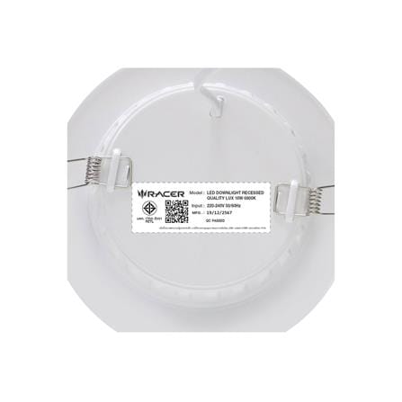ดาวน์ไลท์ LED RACER QUALITY LUX RECESSED 6 นิ้ว 18 วัตต์ DAYLIGHT สีขาว (1 แถม 1)_8