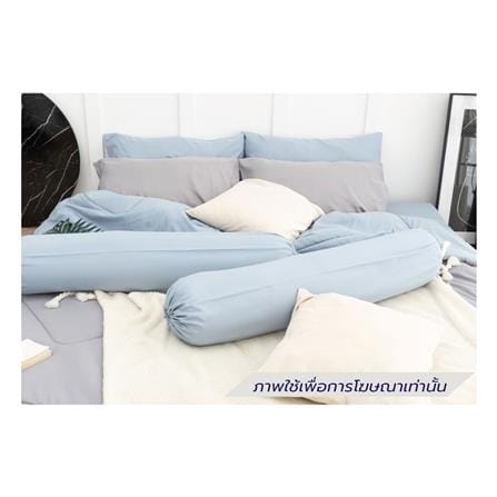 ชุดผ้าปูที่นอน 5 ฟุต (ชุด 6 ชิ้น) SANTA BEDDING สี LIGHT BLUE/LIGHT GREY_1