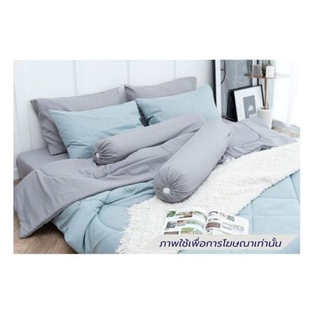 ชุดผ้าปูที่นอน 3.5 ฟุต (ชุด 4 ชิ้น) SANTA BEDDING สี LIGHT GRAY/LIGHT BLUE_1