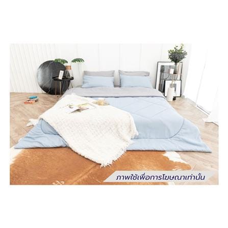 ชุดผ้าปูที่นอน 3.5 ฟุต (ชุด 4 ชิ้น) SANTA BEDDING สี LIGHT GRAY/LIGHT BLUE_0