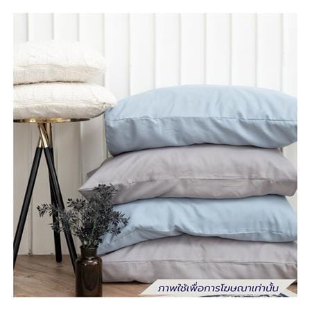 ชุดผ้าปูที่นอน 3.5 ฟุต (ชุด 4 ชิ้น) SANTA BEDDING สี LIGHT GRAY/LIGHT BLUE_4