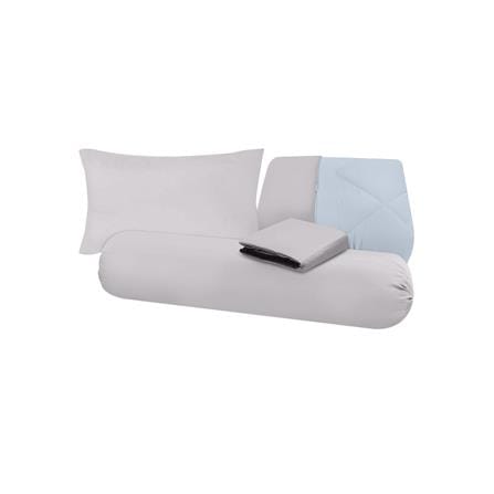ชุดผ้าปูที่นอน 3.5 ฟุต (ชุด 4 ชิ้น) SANTA BEDDING สี LIGHT GRAY/LIGHT BLUE_5