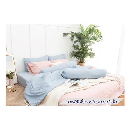 ชุดผ้าปูที่นอน 3.5 ฟุต (ชุด 4 ชิ้น) SANTA BEDDING สี LIGHT BLUE/PINK_0