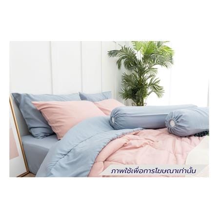 ชุดผ้าปูที่นอน 3.5 ฟุต (ชุด 4 ชิ้น) SANTA BEDDING สี LIGHT BLUE/PINK_2