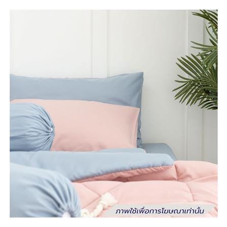 ชุดผ้าปูที่นอน 3.5 ฟุต (ชุด 4 ชิ้น) SANTA BEDDING สี LIGHT BLUE/PINK_3