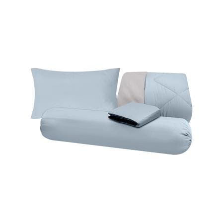 ชุดผ้าปูที่นอน 3.5 ฟุต (ชุด 4 ชิ้น) SANTA BEDDING สี LIGHT BLUE/LIGHT GREY_5