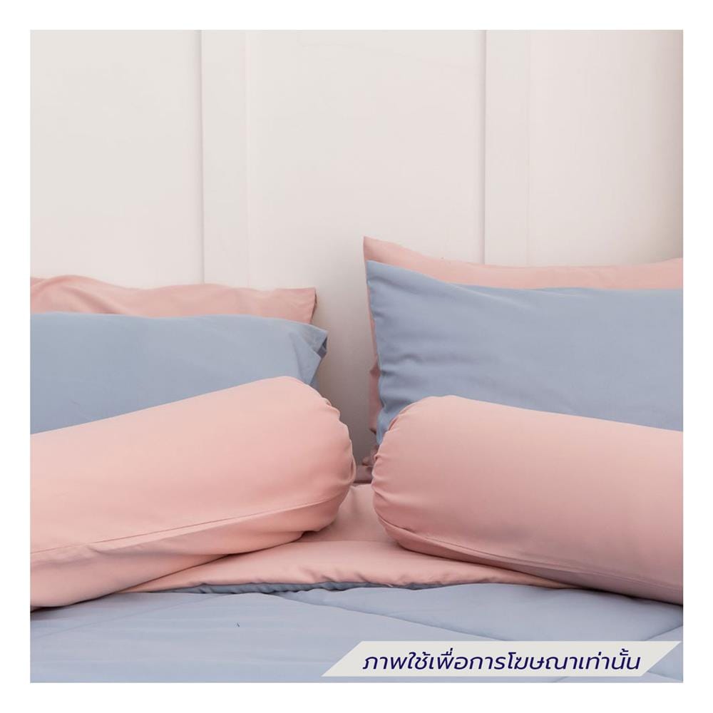 ชุดผ้าปูที่นอน 3.5 ฟุต (ชุด 4 ชิ้น) SANTA BEDDING สี PINK/LIGHT BLUE