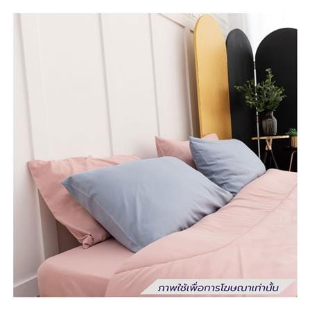 ชุดผ้าปูที่นอน 3.5 ฟุต (ชุด 4 ชิ้น) SANTA BEDDING สี PINK/LIGHT BLUE_1