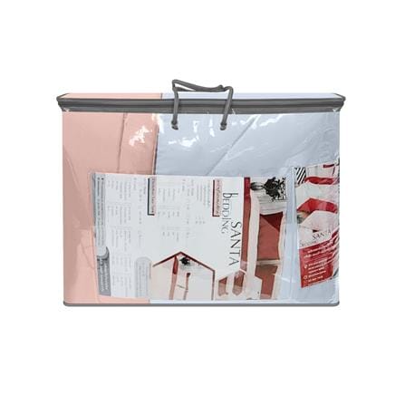ชุดผ้าปูที่นอน 3.5 ฟุต (ชุด 4 ชิ้น) SANTA BEDDING สี PINK/LIGHT BLUE_6