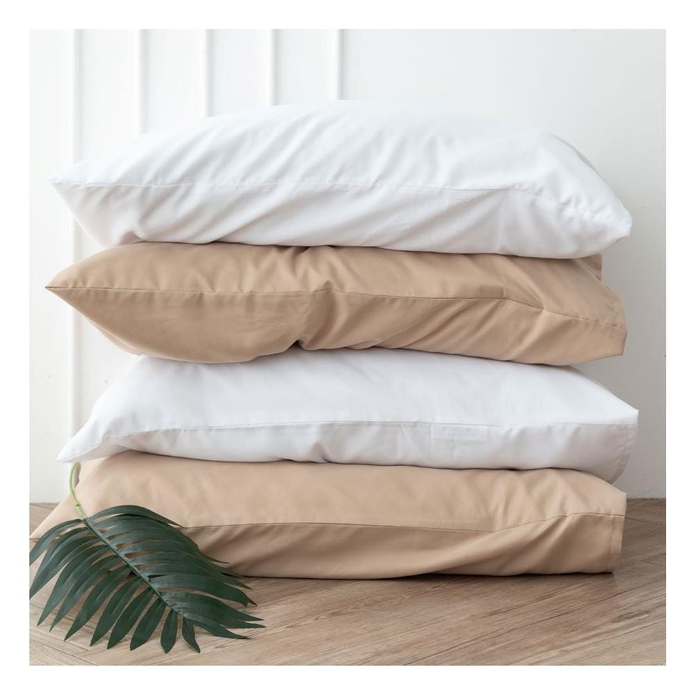 ชุดผ้าปูที่นอน 3.5 ฟุต (ชุด 4 ชิ้น) SANTA BEDDING สี WHITE/BROWN