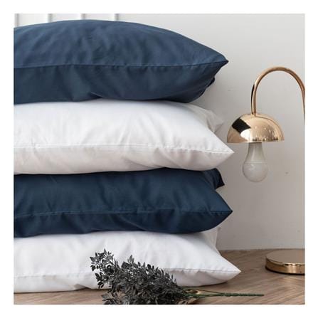 ชุดผ้าปูที่นอน 6 ฟุต (ชุด 6 ชิ้น) SANTA BEDDING สี NAVY BLUE/WHITE_4