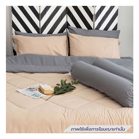 ชุดผ้าปูที่นอน 3.5 ฟุต (ชุด 4 ชิ้น) SANTA BEDDING สี GREY/BROWN_1