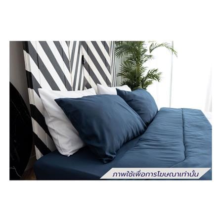 ชุดผ้าปูที่นอน 3.5 ฟุต (ชุด 4 ชิ้น) SANTA BEDDING สี NAVY BLUE/WHITE_2