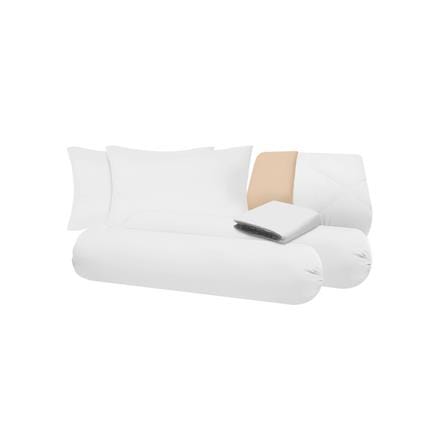 ชุดผ้าปูที่นอน 5 ฟุต (ชุด 6 ชิ้น) SANTA BEDDING สี WHITE/BROWN_4