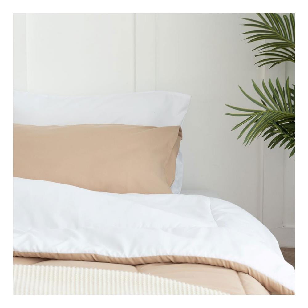 ชุดผ้าปูที่นอน 6 ฟุต (ชุด 6 ชิ้น) SANTA BEDDING สี WHITE/BROWN