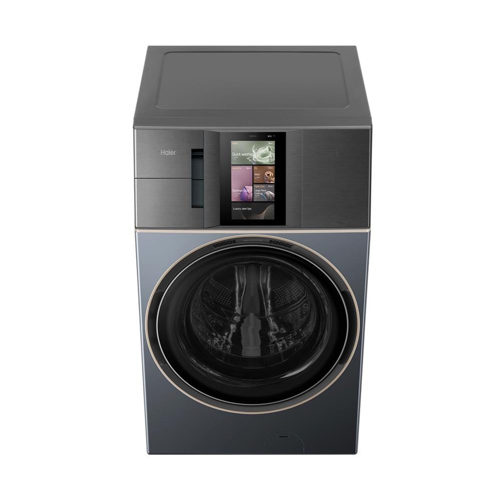 เครื่องซักอบผ้าฝาหน้า HAIER HWD210-BD12LGNU1 21/14 กก. 1200RPM อินเวอร์เตอร์ สีเขียวซีลอน