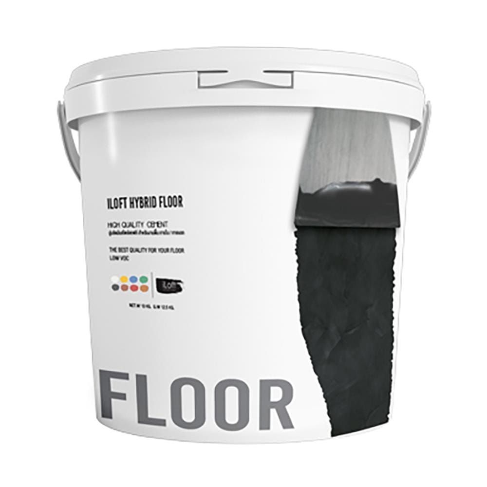 สีเท็กเจอร์ ILOFT HYBRID FLOOR สีดำ 12 กก.