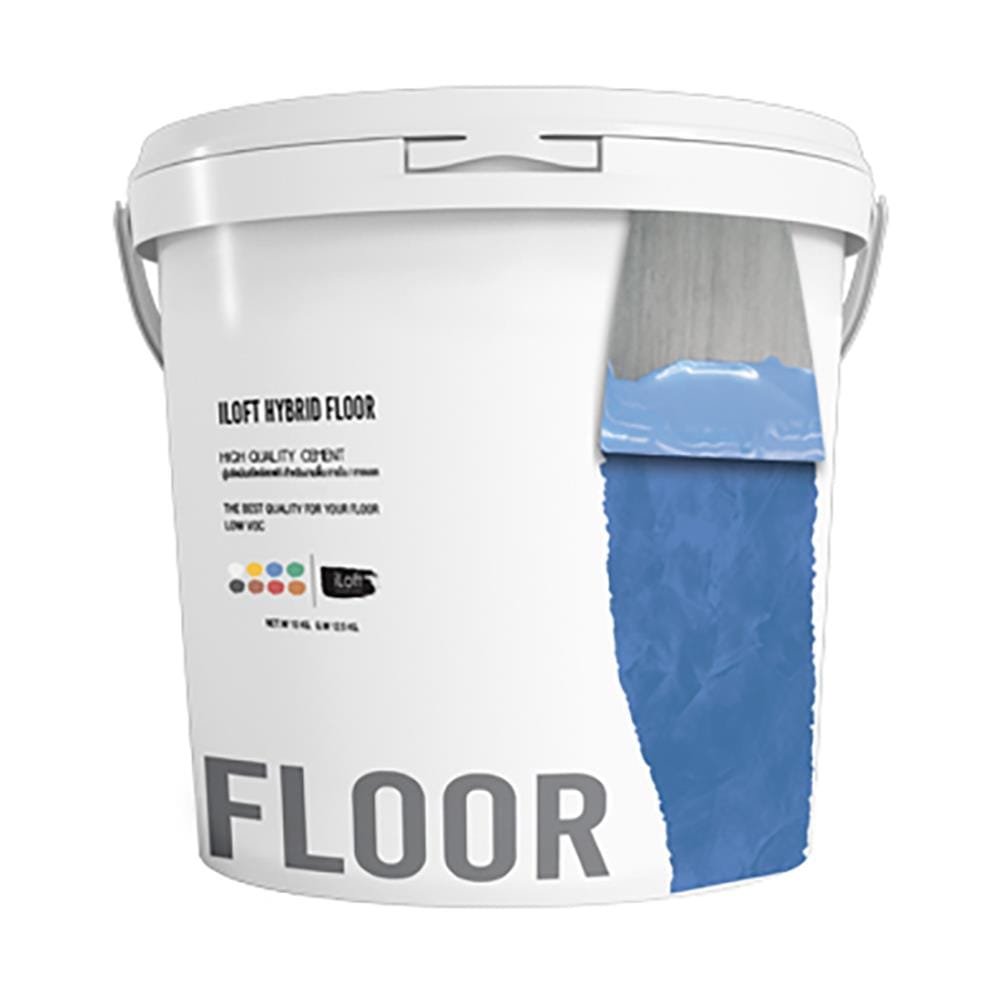 สีเท็กเจอร์ ILOFT HYBRID FLOOR สีน้ำเงิน พาสเทล 12 กก.
