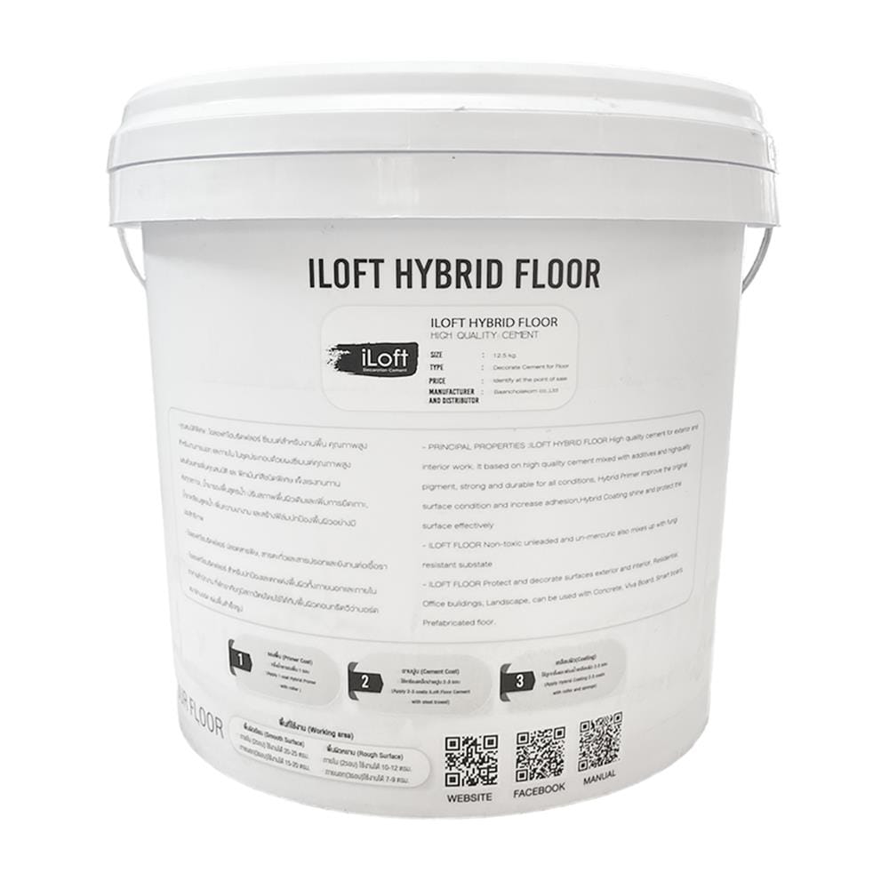 สีเท็กเจอร์ ILOFT HYBRID FLOOR สีเขียว มรกต 12 กก.