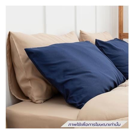 ชุดผ้าปูที่นอน 3.5 ฟุต (ชุด 4 ชิ้น) SANTA BEDDING สี BROWN/NAVY BLUE_2