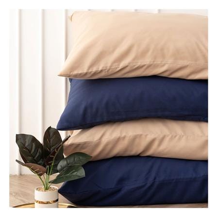 ชุดผ้าปูที่นอน 5 ฟุต (ชุด 6 ชิ้น) SANTA BEDDING สี NAVY BLUE/BROWN_3