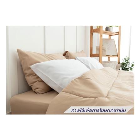 ชุดผ้าปูที่นอน 5 ฟุต (ชุด 6 ชิ้น) SANTA BEDDING สี BROWN/WHITE_1