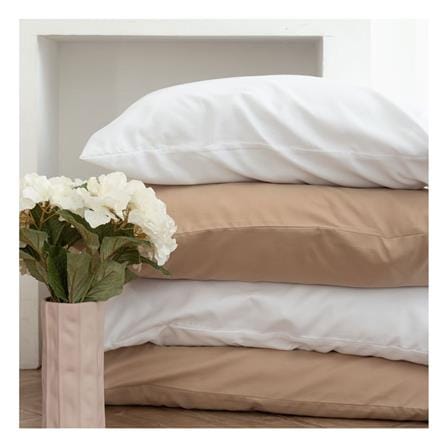 ชุดผ้าปูที่นอน 5 ฟุต (ชุด 6 ชิ้น) SANTA BEDDING สี BROWN/WHITE_3