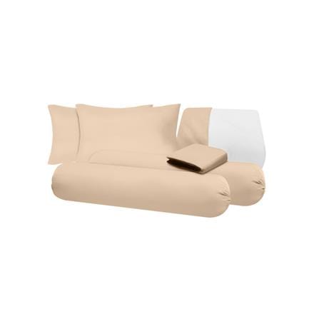 ชุดผ้าปูที่นอน 5 ฟุต (ชุด 6 ชิ้น) SANTA BEDDING สี BROWN/WHITE_4