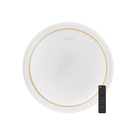ไฟเพดาน LED LAMPTAN CRYSTAL GOLD 15 นิ้ว 36 วัตต์ DAYLIGHT/COOL WHITE/WARM WHITE สีขาว_0