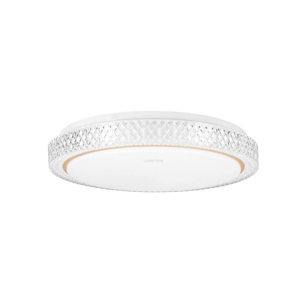 ไฟเพดาน LED LAMPTAN CRYSTAL GOLD 19 นิ้ว 50 วัตต์ DAYLIGHT/COOL WHITE/WARM WHITE สีขาว