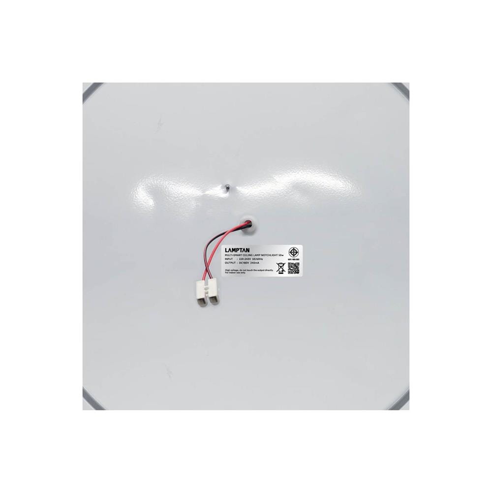 ไฟเพดาน LED LAMPTAN NOTCHLIGHT 19 นิ้ว 50 วัตต์ DAYLIGHT/COOL WHITE/WARM WHITE สีขาว