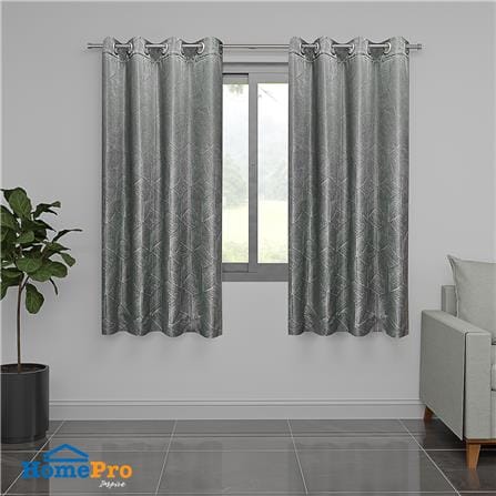ผ้าม่าน EYELET สั่งตัด HOME LIVING STYLE ALLIC UV สีเทา_3