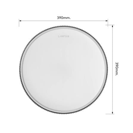 ไฟเพดาน LED LAMPTAN NOTCHLIGHT 15 นิ้ว 36 วัตต์ DAYLIGHT/COOL WHITE/WARM WHITE สีขาว_7