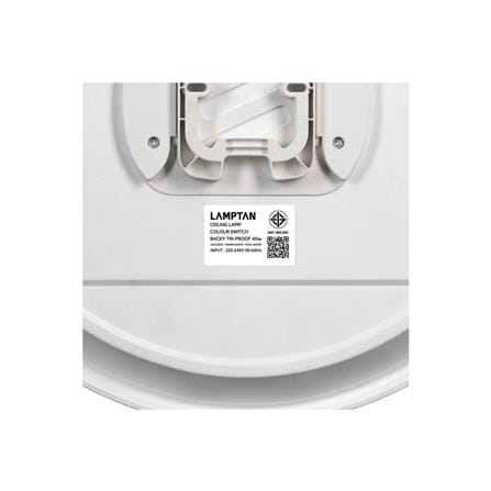 ไฟเพดาน LED LAMPTAN BACKY 15 นิ้ว 40 วัตต์ DAYLIGHT/COOL WHITE/WARM WHITE สีขาว_8