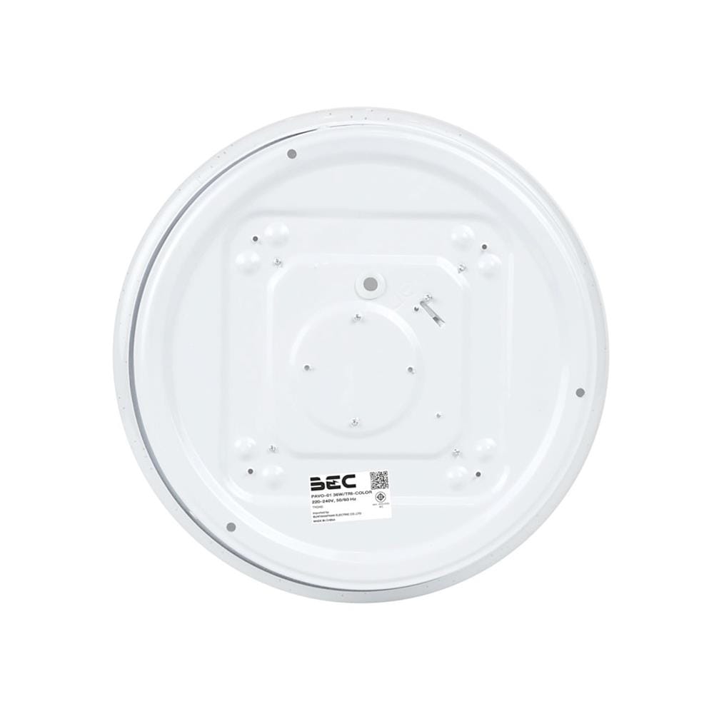 ไฟเพดาน LED BEC PAVO-01 15 นิ้ว 36 วัตต์ DAYLIGHT/COOL WHITE/WARM WHITE สีขาว