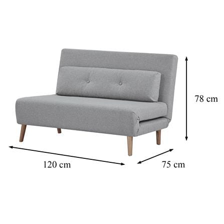 โซฟาเบด 2 ที่นั่ง FURDINI SCANDI สีเทา_7