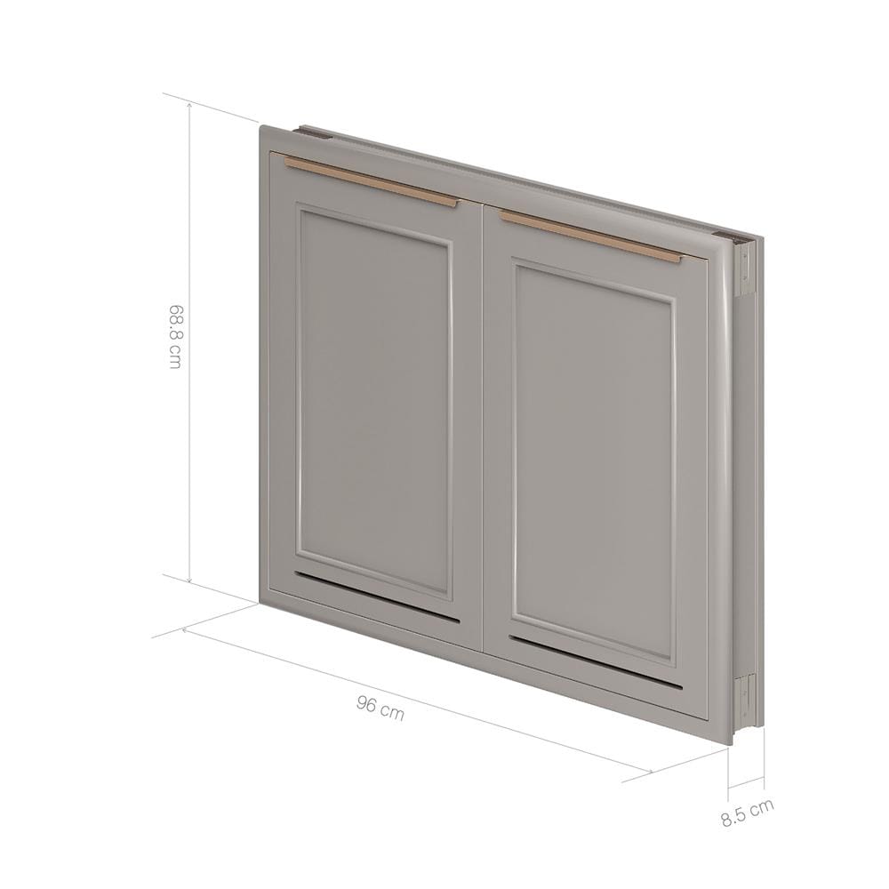บานซิงค์คู่ KING PLATINUM 65 - VENICE 96x68.8 ซม. สีเอิร์ลเกรย์