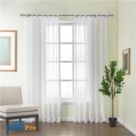 ผ้าม่านโปร่ง EYELET สั่งตัด HOME LIVING STYLE TEMPO สีขาว_3