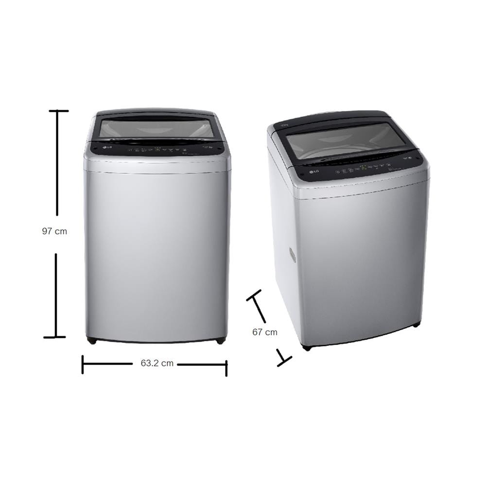 เครื่องซักผ้าฝาบน LG T2517VBTM 17 กก. อินเวอร์เตอร์ สีเทา