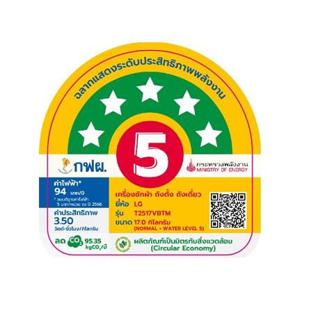 เครื่องซักผ้าฝาบน LG T2517VBTM 17 กก. อินเวอร์เตอร์ สีเทา_4