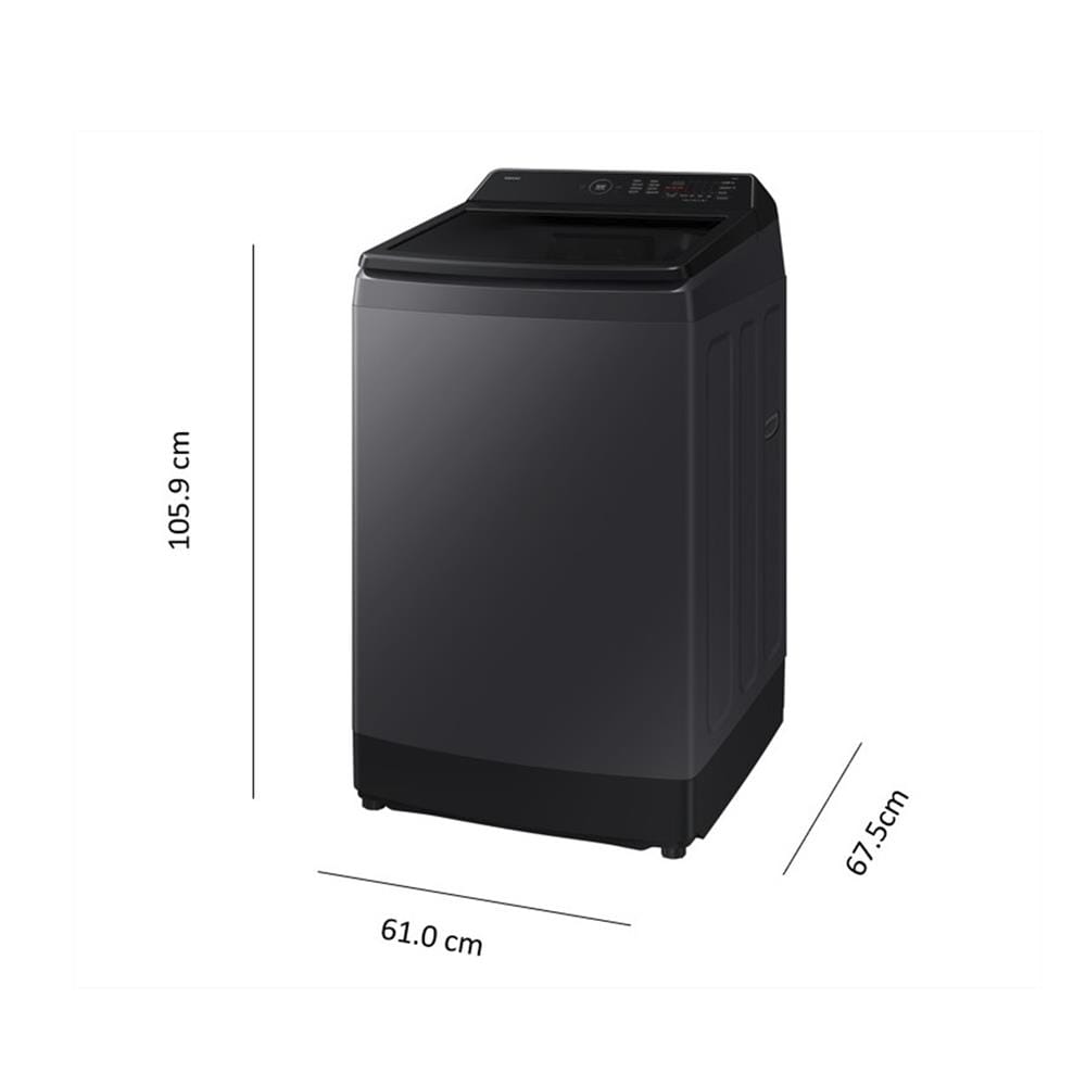 เครื่องซักผ้าฝาบน SAMSUNG WA70F13E4CST 13 กก. อินเวอร์เตอร์ สี DEEP CHARCOAL